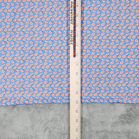 Johnnie-O Performance Polo Shirt Mens Medium Jayme Citrus Print Golf UPF 50 - Picture 12 of 14